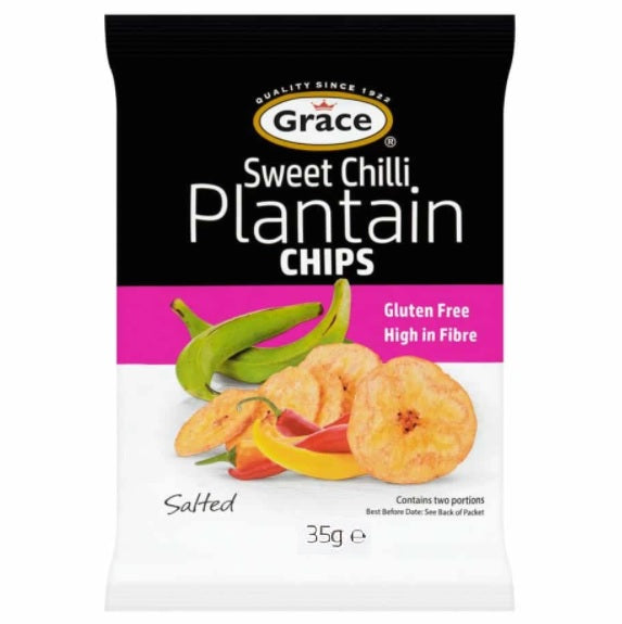 Grace Sweet Chili Plantain Chips Snack Pack - 35g