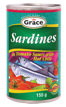 Grace Sardines in Tomato Sauce with Hot Chili - 155g