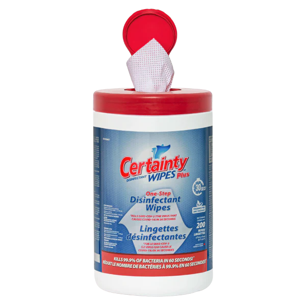 Certainty Plus Disinfectant 200 Wipes x 6/CS