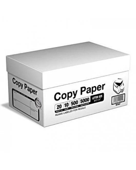 White Copy Paper 8.5x11 92B 5000/CS