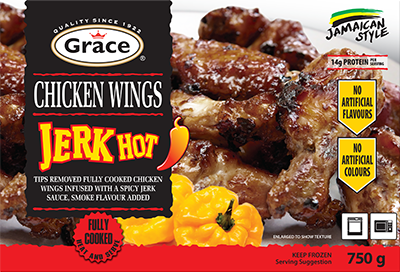 Hot Spicy Jerk Wings - 750g