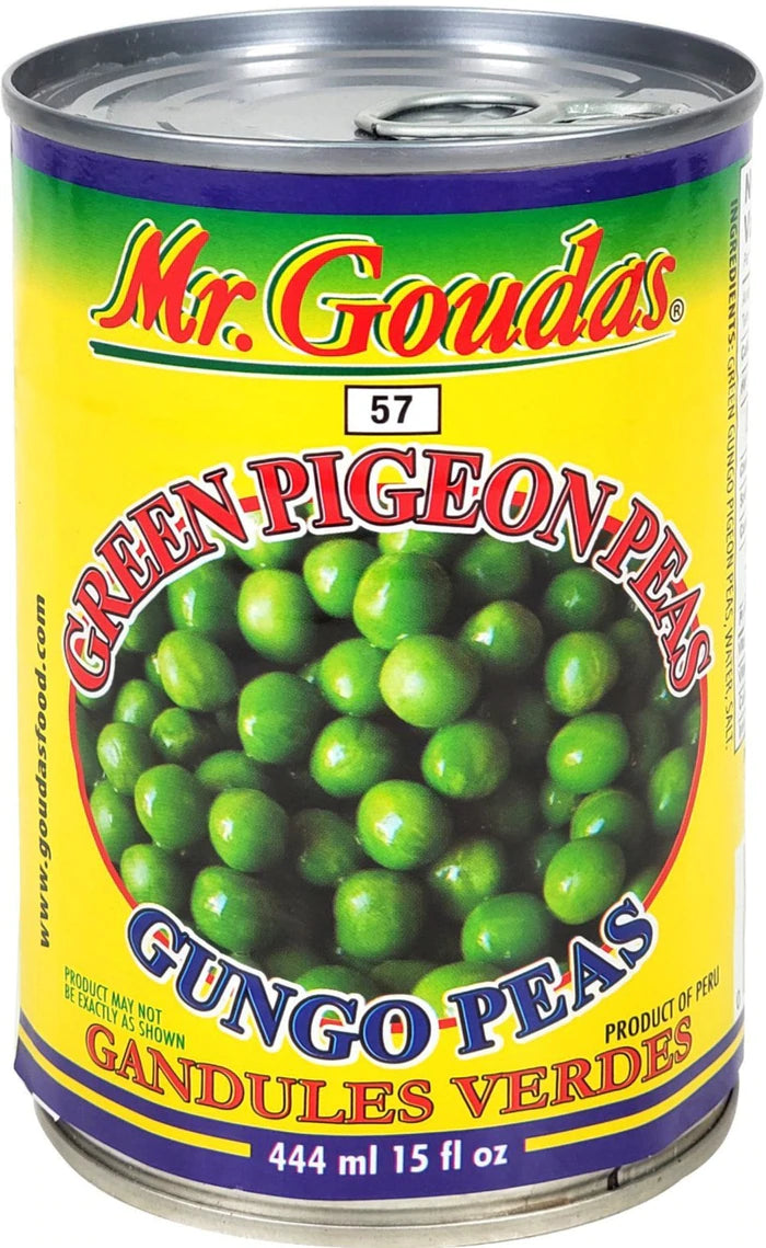 Mr. Goudas Green Pigeon Peas - 444ml