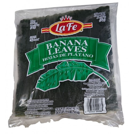 Lafe Frozen Plantain Leaves Hoja de Platano - 20 x 1Lbs